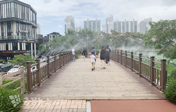 호수공원 쿨링포그