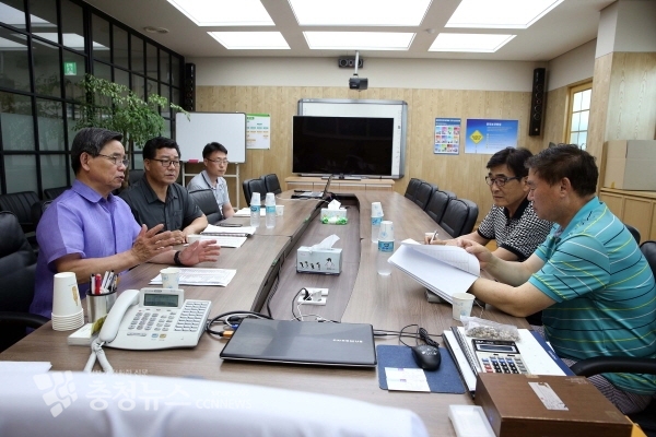 노박래 군수 관내 기업 피해 상황 점검