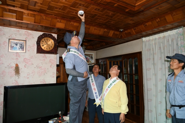 단독경보형감지기 시범설치 모습