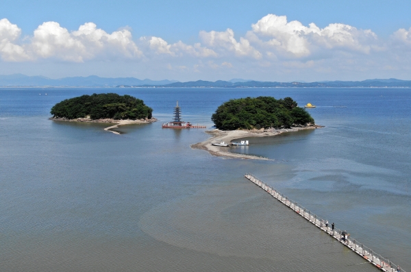 안면암 항공촬영 모습