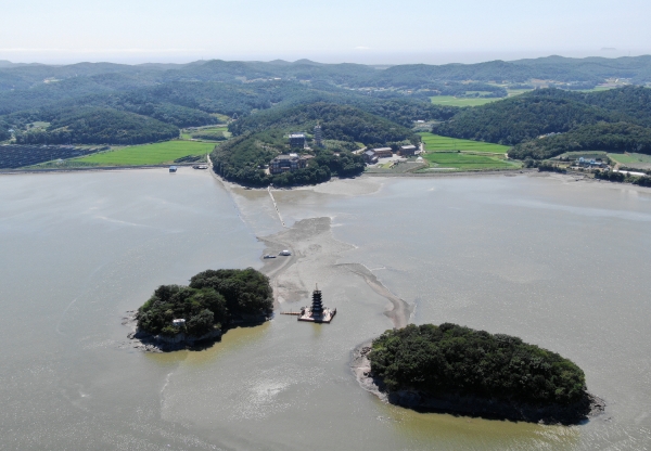 안면암 항공촬영 모습