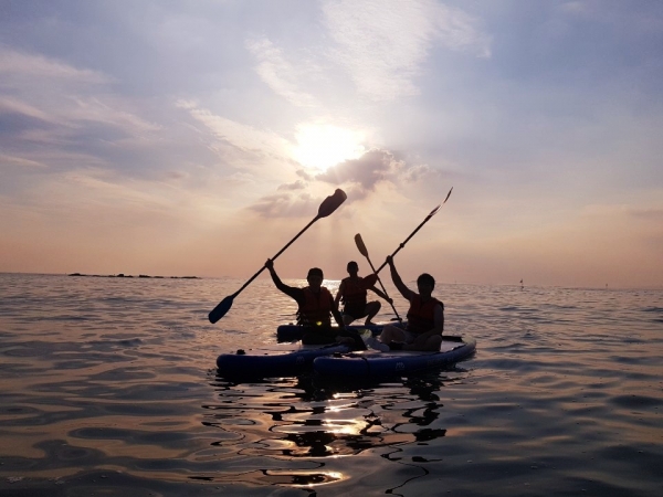 용두해변 해양레저체험교실 운영 장면