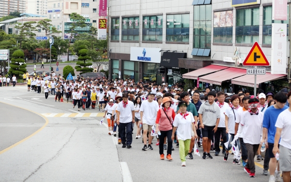 광복절 기념, 제25회 걷기대회 모습