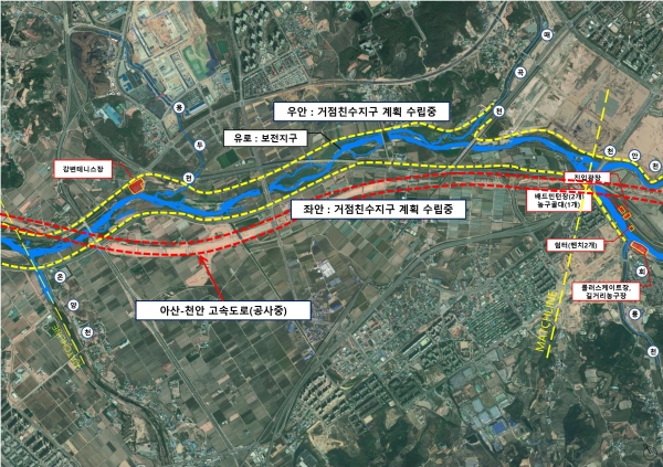 곡교천 봉강지구 개발 계획