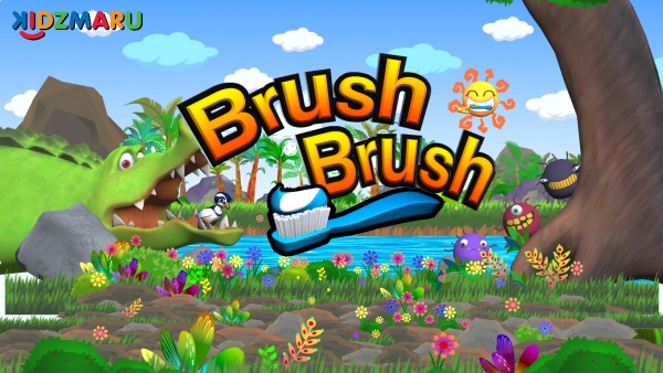 뉴딘미다트의 동요 미디어아트 제품 ‘피치매직볼’의 ‘치카치카’ 콘텐츠