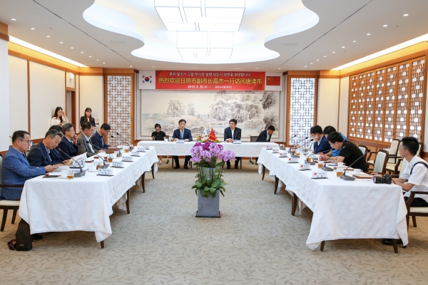 중국 일조시 부시장 일행 당진시 방문