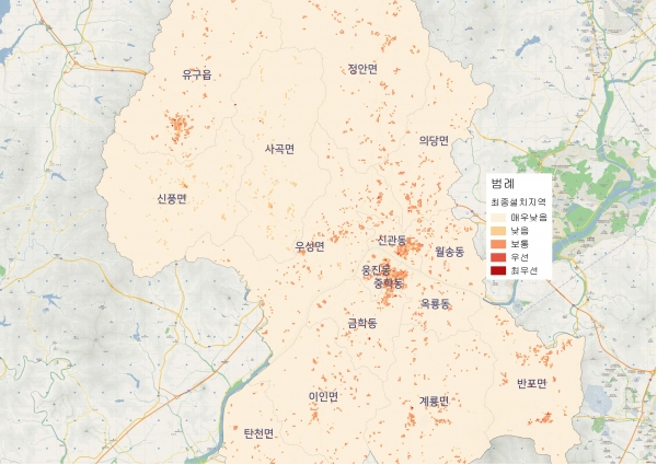 CCTV 우선설치지역 빅데이터 분석 이미지