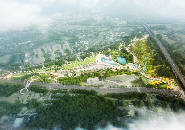 삼거리공원 명품화 조감도