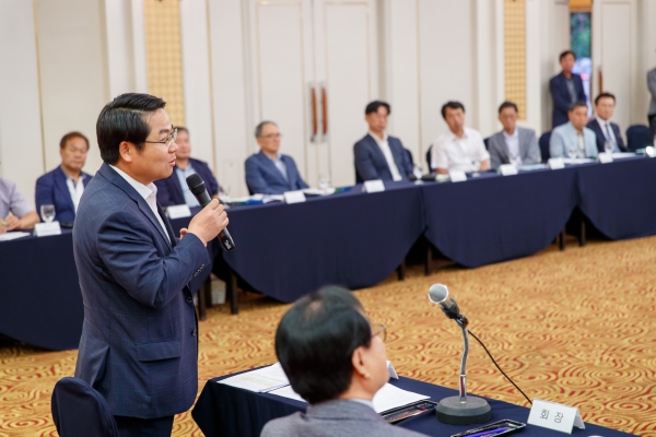 아산시기업인협의회 기업경영 애로해소 및 협력방안 간담회 모습