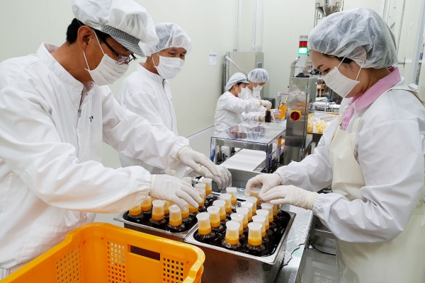 추석맞이 농산물가공품 생산 모습