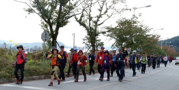지난해 군문화축제 안보등반 모습
