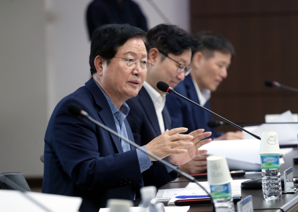 대전 서구, 어르신 청춘회관 건립 설계용역 보고회 개최 모습