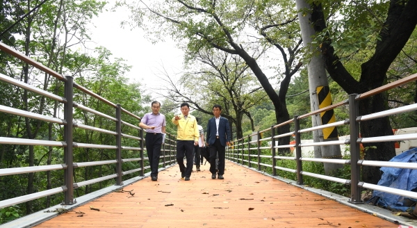 박용갑 중구청장, 사업현장 찾아