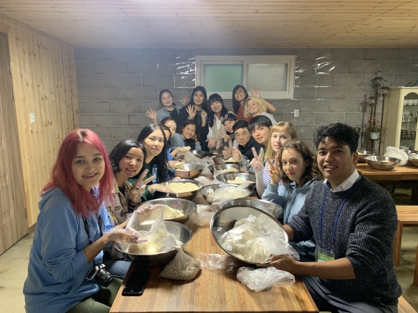 글로벌 농촌관광 서포터즈 막걸리만들기