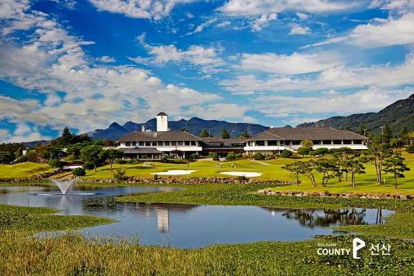 ‘골프존카운티 선산’에서 26일부터 나흘간 ‘2019 DGB금융그룹 Volvik 대구경북오픈’이 열린다. - 골프존카운티 선산 전경.