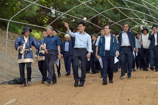 제65회 백제문화제 최종 현장점검에 나선 김정섭 시장