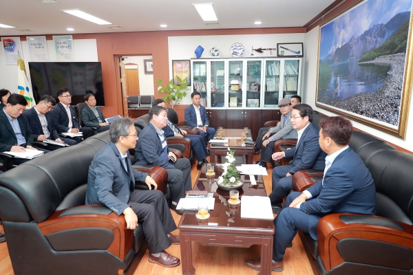 대한건설협회 아산지역협의회 간담회 개최 모습