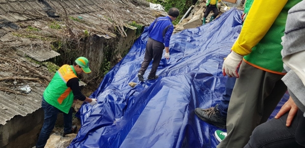 재해복구활동 모습