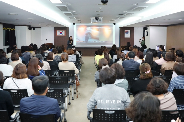 어린이교통사고 안전교육 실시 모습