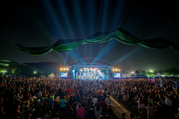 29일 천안삼거리공원에서 열린 천안흥타령춤축제2019 폐막식 모습