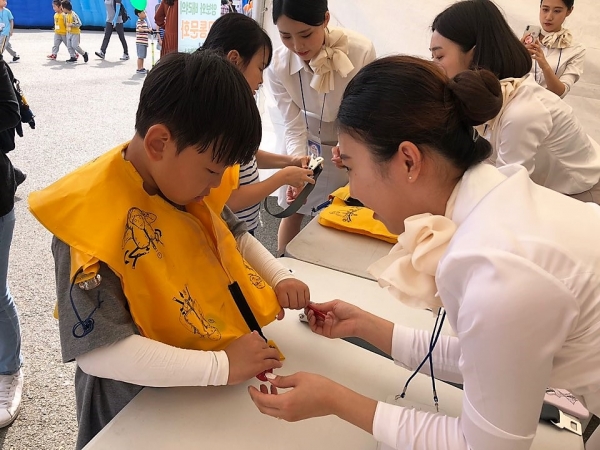 배재대 항공운항과 학생들, 4~6일 세이프 대전 안전체험한마당 활약