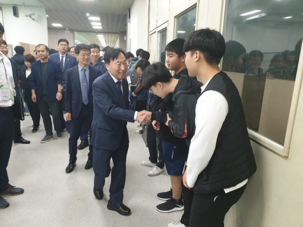 설동호 교육감, 제54회 전국기능경기대회 참가선수 격려