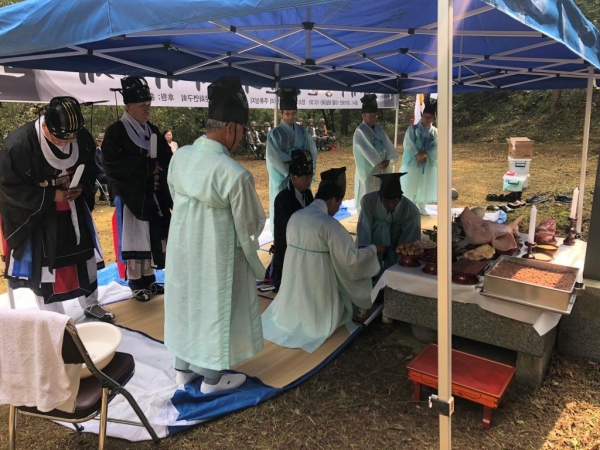 백제부흥운동 순의열사 위령제 모습