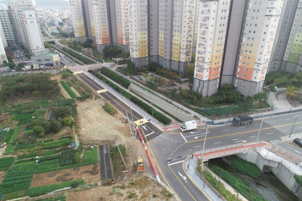 도시계획도로(소로1-25호) 개설공사 준공