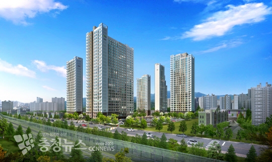 홍도동 다우 갤러리휴리움 투시도. (사진=다우건설 제공)