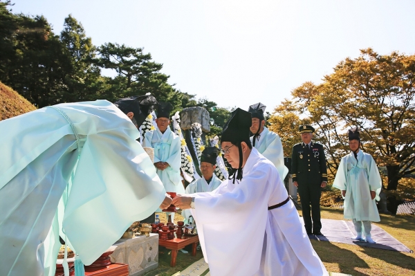 김좌진 장군 추모제향 개최 모습