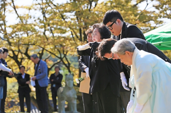 김좌진 장군 추모제향 개최 모습