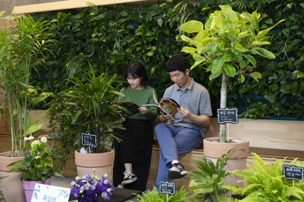 미세먼지 저감식물 홍보 관련사진