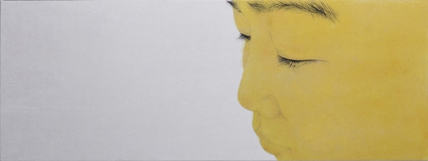 이소정, 얼굴, 30x80cm, 순지에 채색