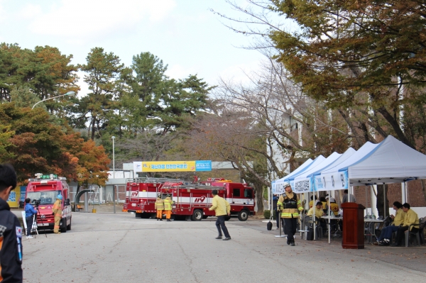 부여군, 2019 재난대응 현장훈련 장면