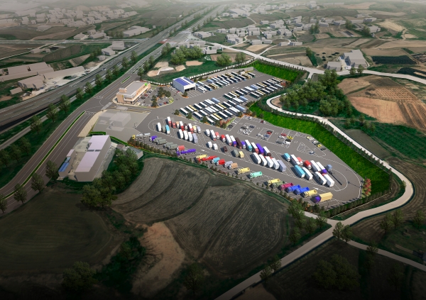 아산시 복합공영차고지 조감도