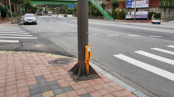 공주시 장수의자 설치 모습