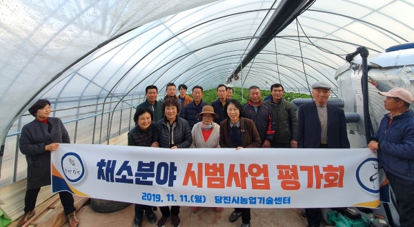 채소시범사업평가회 순성면 딸기농가 현장견학