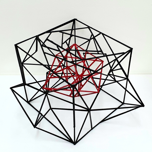 김승욱,자아의 태동,40x40x30,나무젓가락에 스프레이.