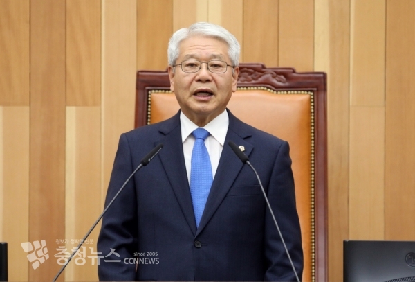 개회사 하는 서금택 세종시의회 의장 / 충청뉴스 최형순 기자