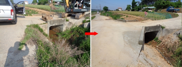 2019년 시행된 소규모 주민불편사업 공사 전후모습