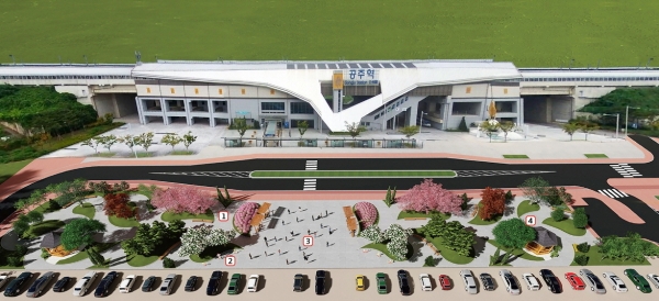 공주역 문화관광 플랫폼 관련 조감도