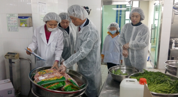 서부교육지원청 문정초 급식점검