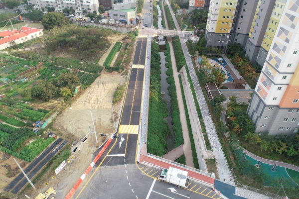 반도유보라-경남아너스빌 도시계획도로 개설