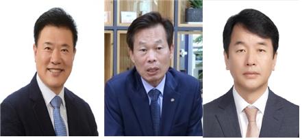 김학민 경제정책특보, 나소열 문화체육부지사, 문진석 비서실장