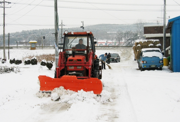 사진은 2018년 제설작업 모습