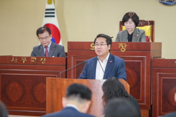 오세현 아산시장, 시정연설 통해 내년도 시정 운영방향 제시