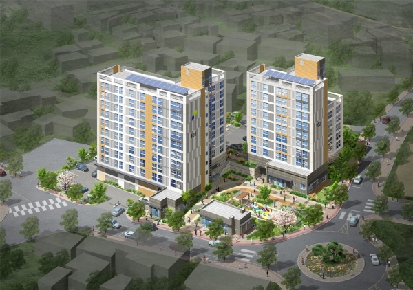 행복주택 조감도