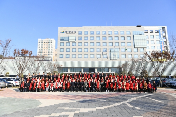 중국 북경 교육관계자 교류단 군청사 방문 기념촬영