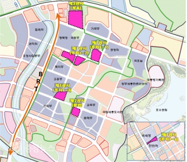 복합편의시설 건립사업 위치도