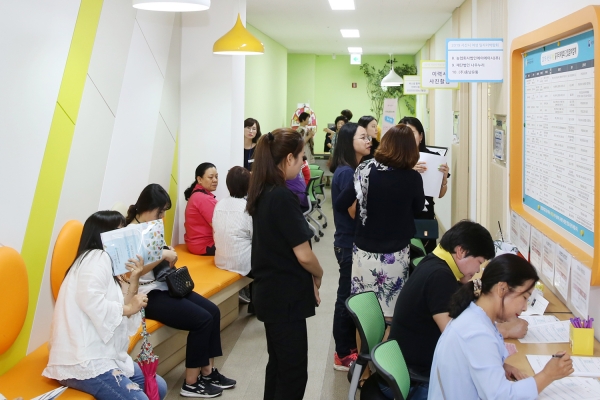 지난 6월 열린 2019 서산시 여성 일자리박림회 모습